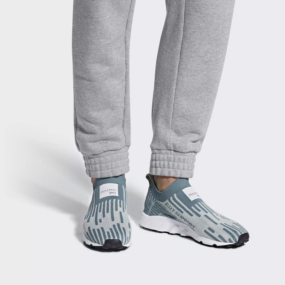 Adidas EQT Support Sock Primeknit Tenis Verdes Para Hombre (MX-58139)
